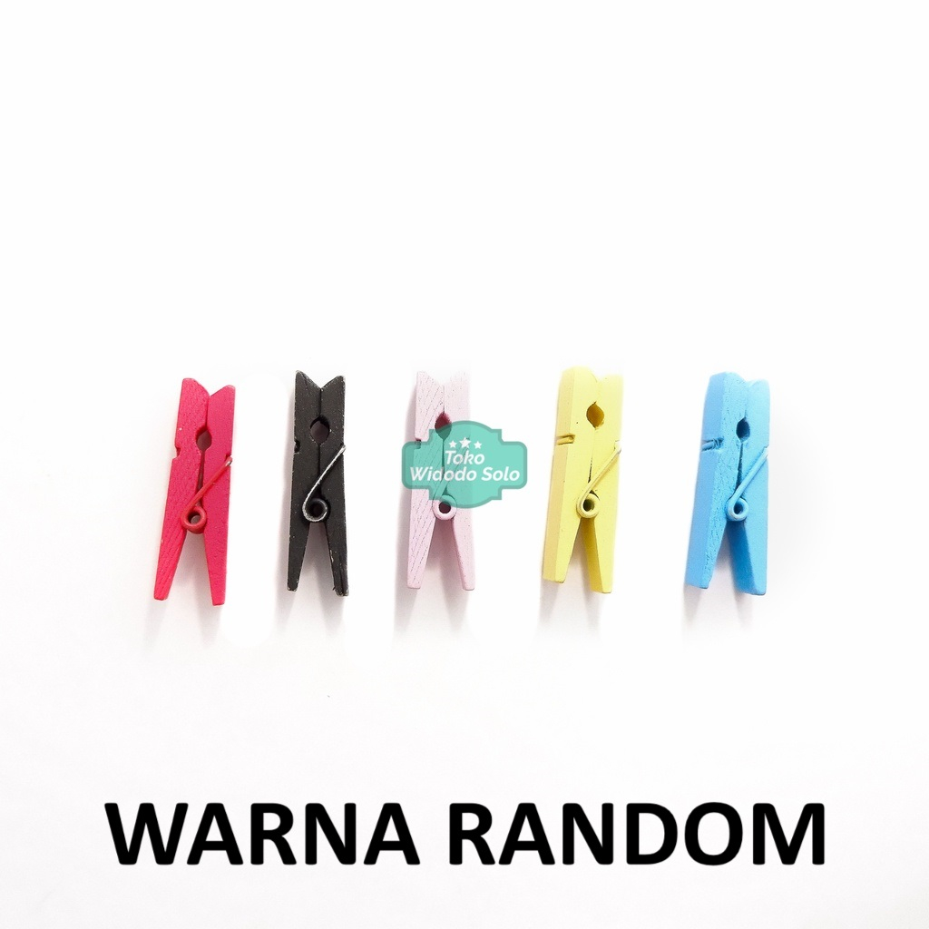 

Penjepit Foto Kayu Jepitan Fancy Wooden Clip - 1 Pack Isi 5 Buah
