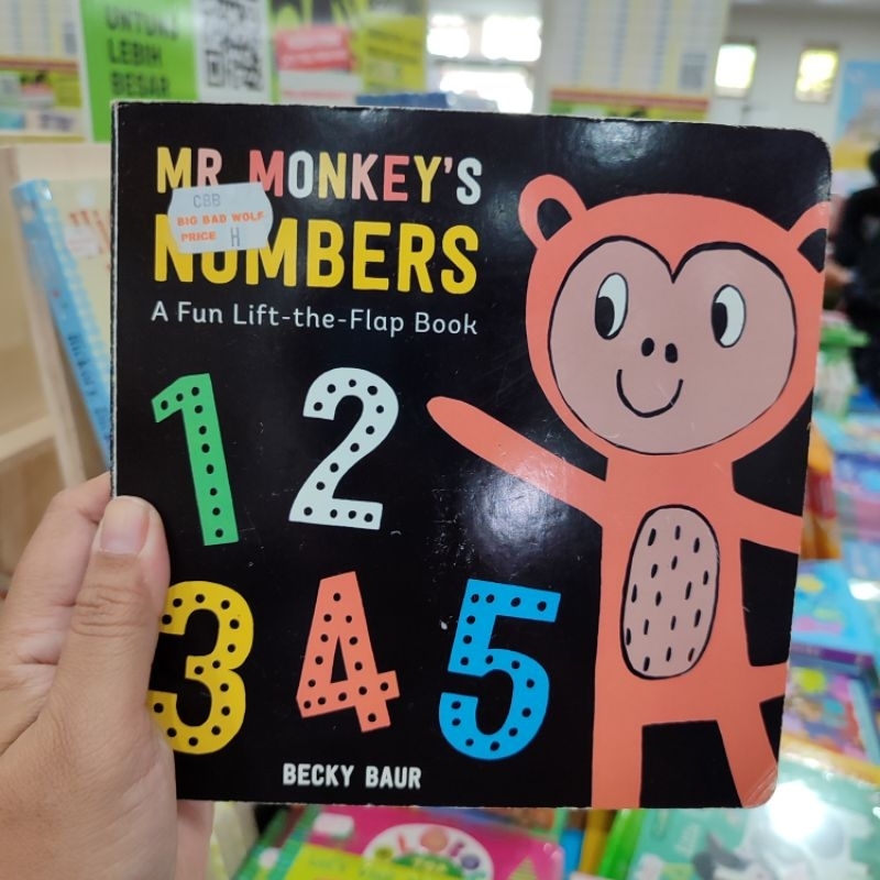 BID BAD WOLF - MR. MONKEY'S NUMBER : A FUN LIFT-THE-FLAP BOOK - BUKU ANAK BBW