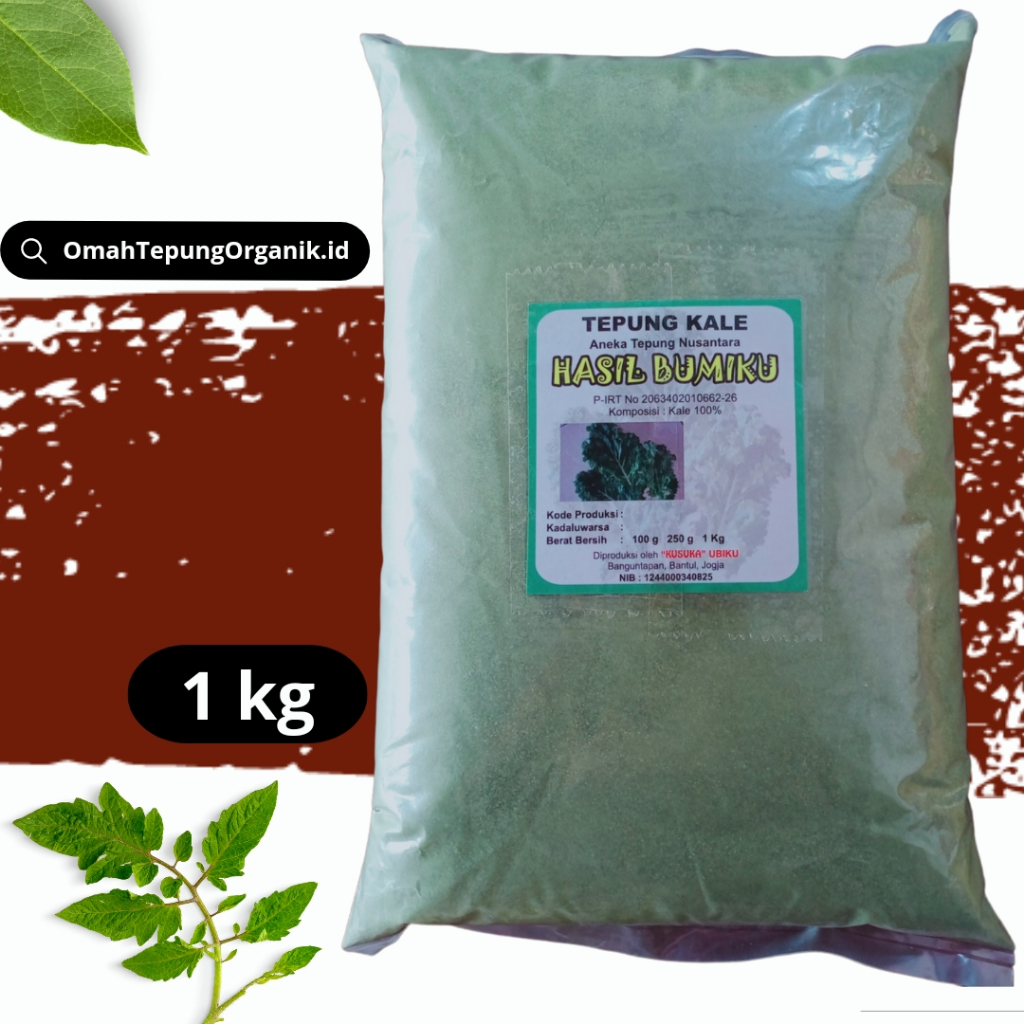 

Tepung KALE kemasan 1 KG/KALE bubuk kemasan1 KG/KALE Powder kemasan 1 KG/KALE Flour kemasan 1 KG