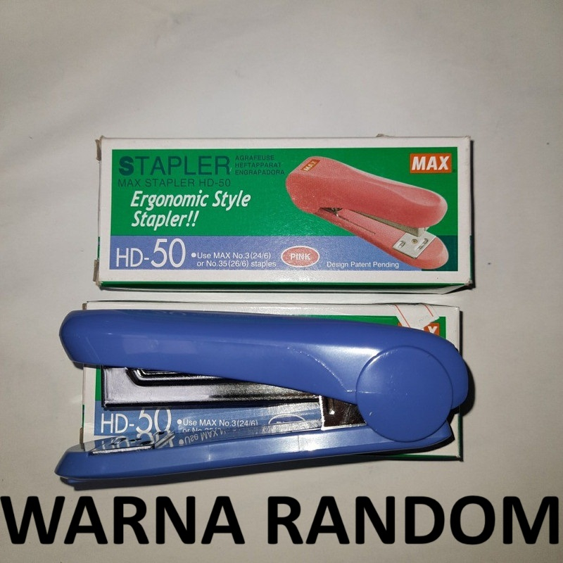 

1 BUAH Stapler MAX HD 50 Besar WARNA RANDOM