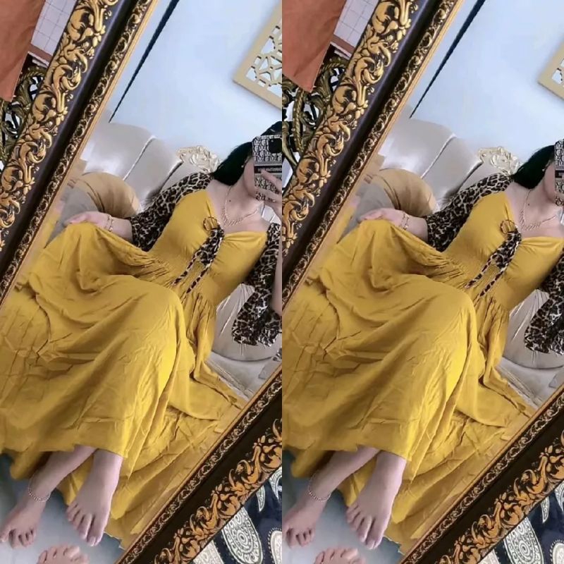 Dress Wanita Chasandra Serut Motif Macan