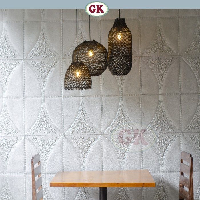 Lampu meja makan cafe resto rotan Black808