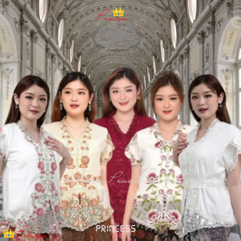 Kebaya Encim Senada Modern lengan pendek tulip wanita