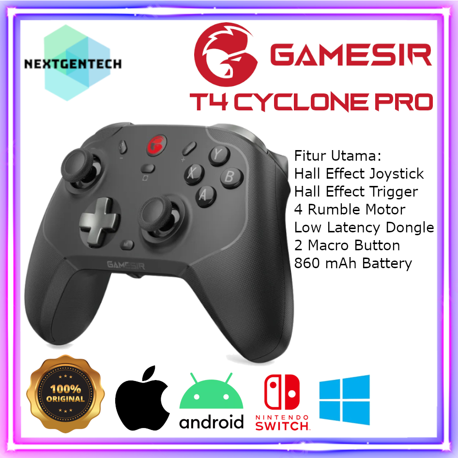 Gamesir T4 Cyclone Pro Wireless Gamepad Bluetooth Controller PC Switch