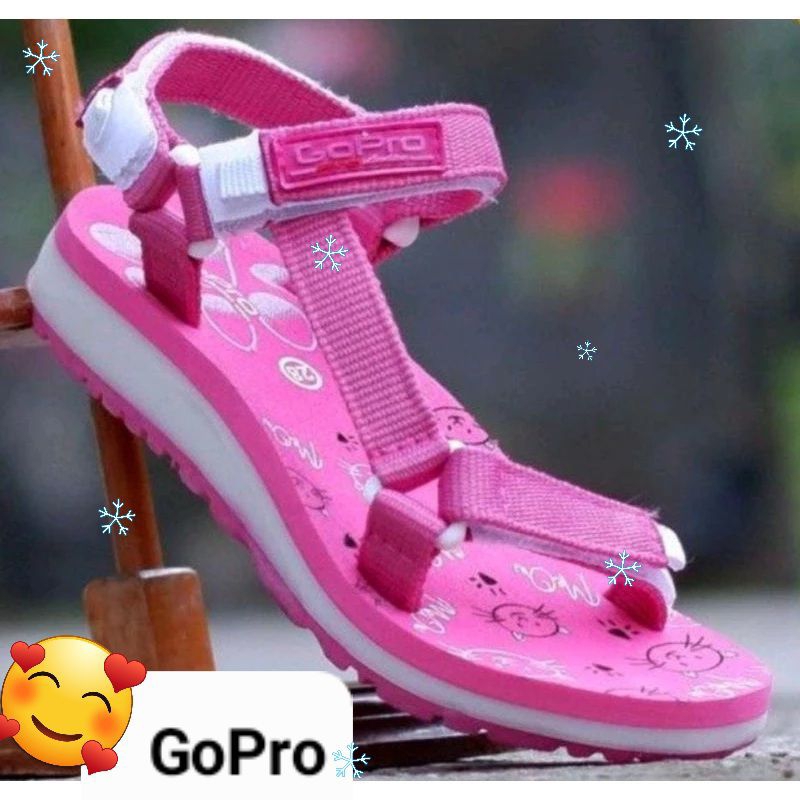 sandal gunung anak perempuan GOPRO santai jalan hangout