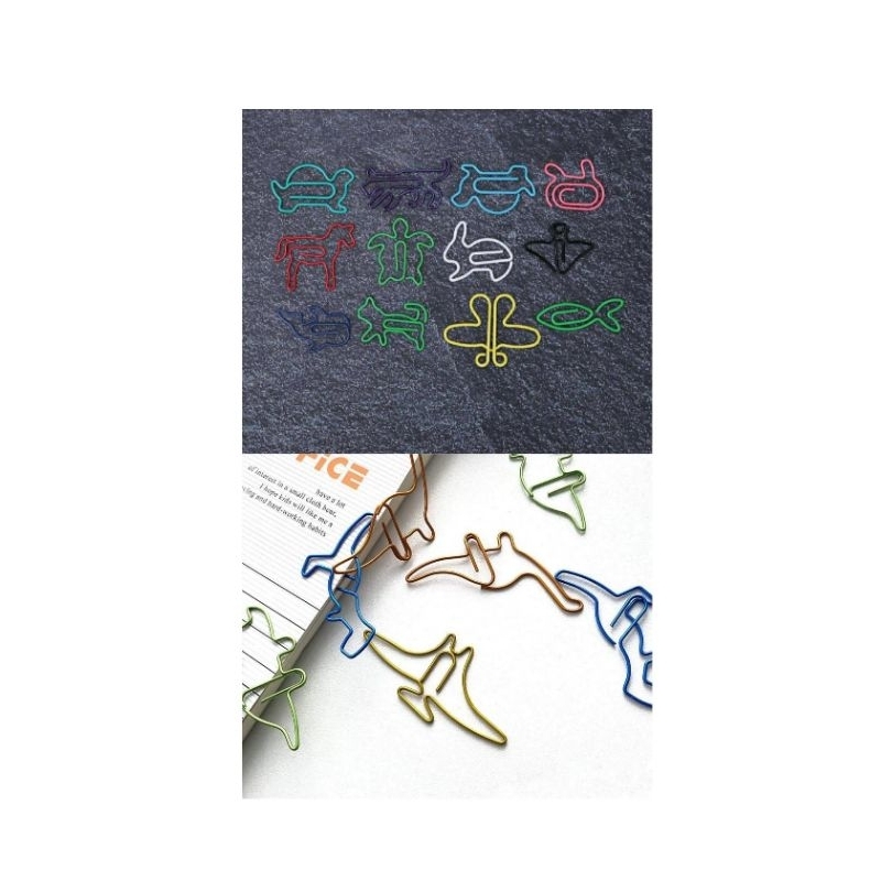 

Paper Clip Kertas File Document Set (12pcs) Warna-warni Bentuk Hewan Lucu Unik Praktis Serbaguna