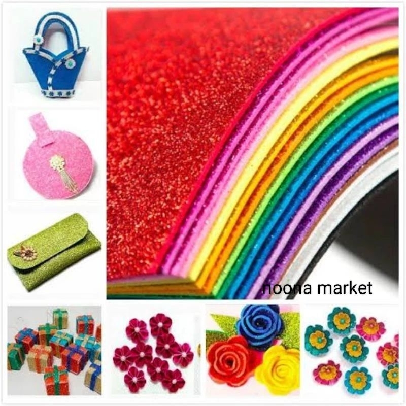 Eva Foam Glitter 60 x 40 cm
