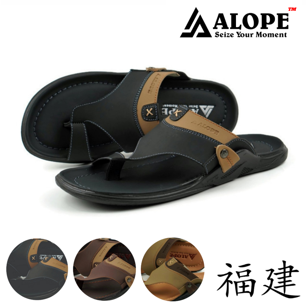 ALOPE - SANDAL ALOPE H 18 sandal cowok sendal kulit kasual