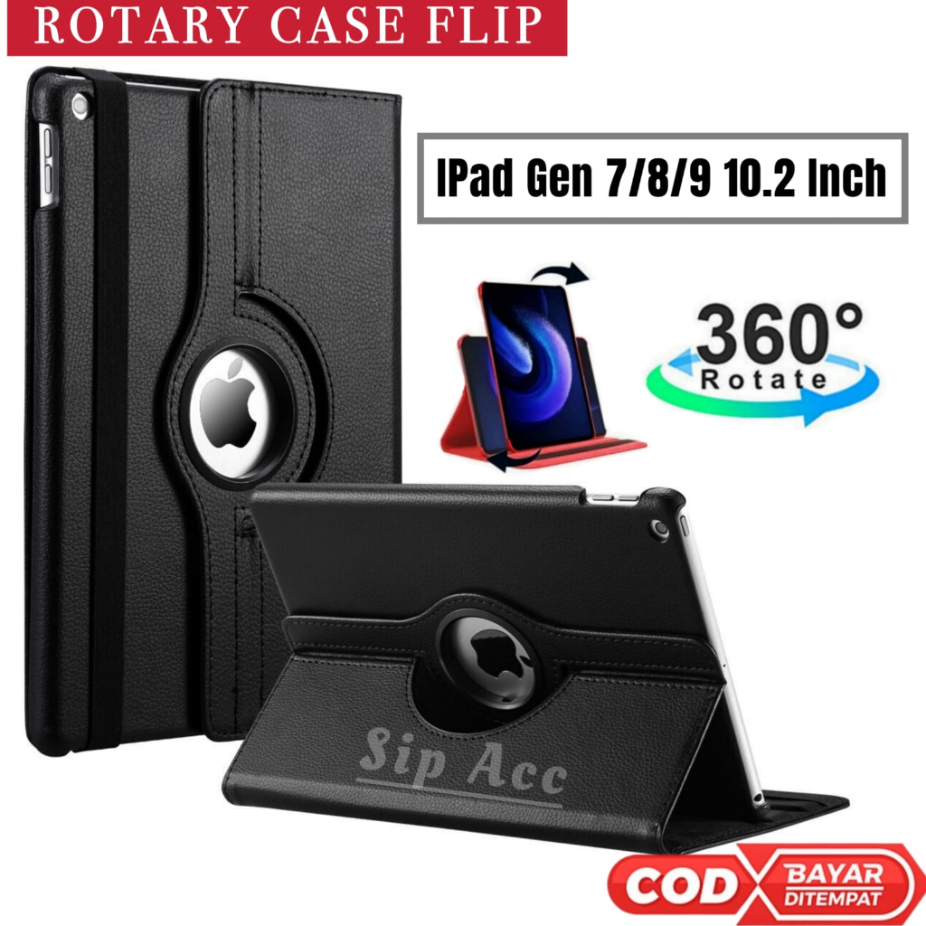 Case Ipad 9 | Casing Ipad 9 Gen 7 8 9 10.2 inch Flip Cover Rotary Leather Case Flip Stand