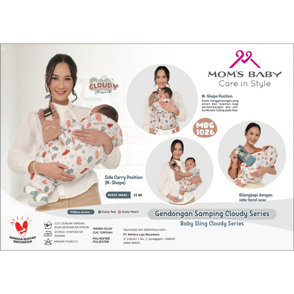 Mom's Baby Gendongan Bayi Samping Cloudy Series