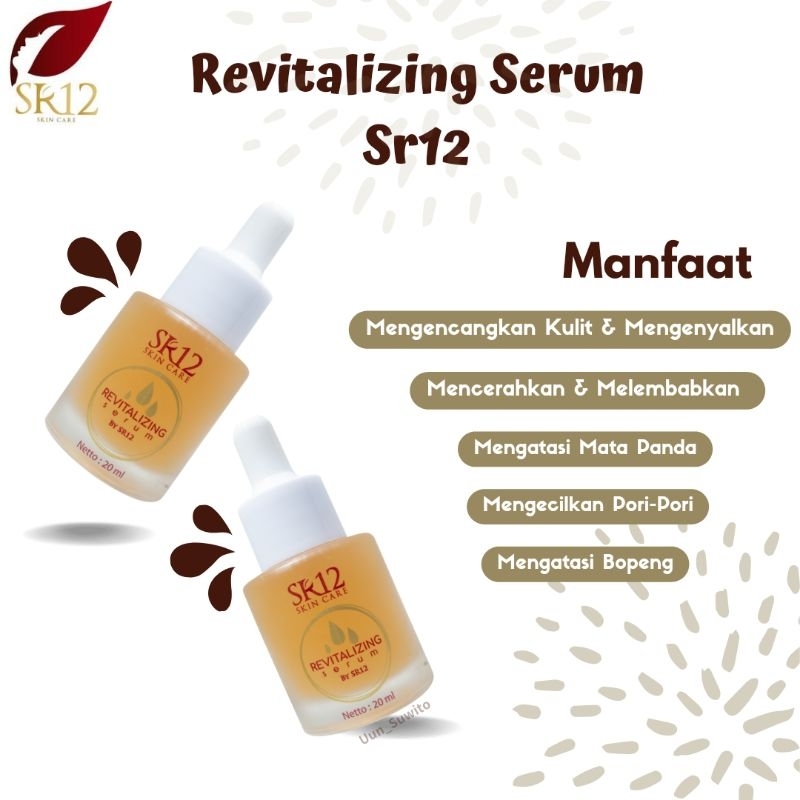 Sr12 Skincare Serum Revitalizing Anti Penuaan Menghidrasi dan Meremajakan Kulit Serum Wajah Terbaik 