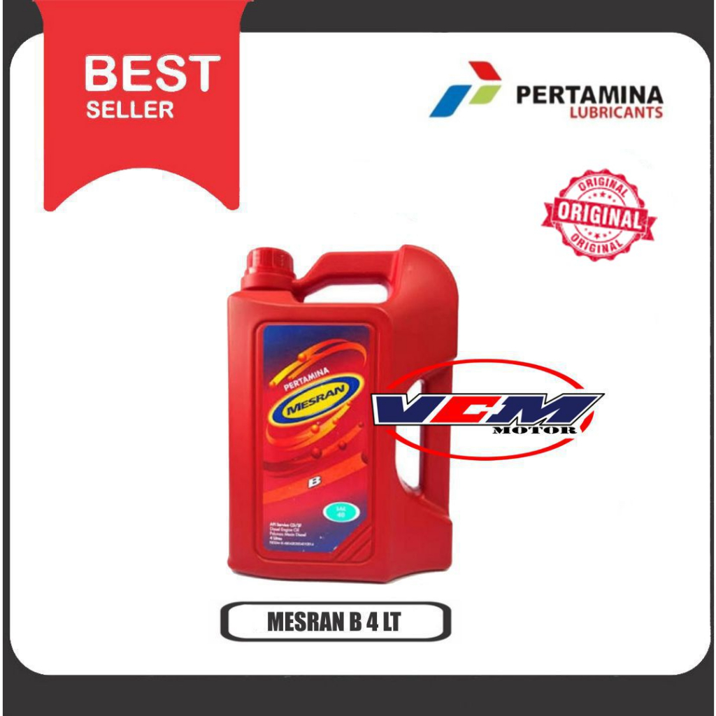 Oli Mesran B40 SAE40 Diesel 4 Liter