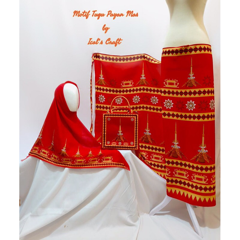Kain lilit & Jilbab Digital Printing Motif Lampung (By ICAL’S CRAFT)