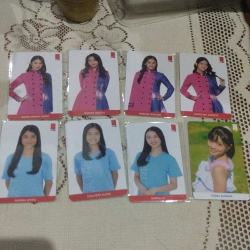 official photocard pc shani gracia ashel fiony christy callie raisha lia  jkt48 MnG festival wota