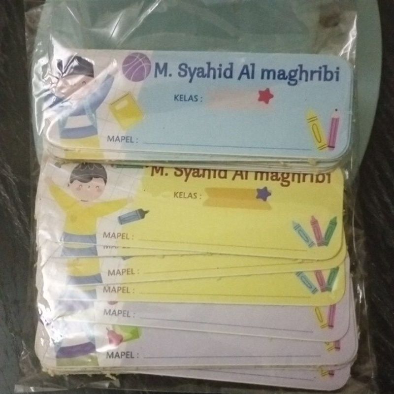 

label nama M. Syahid Al maghribi