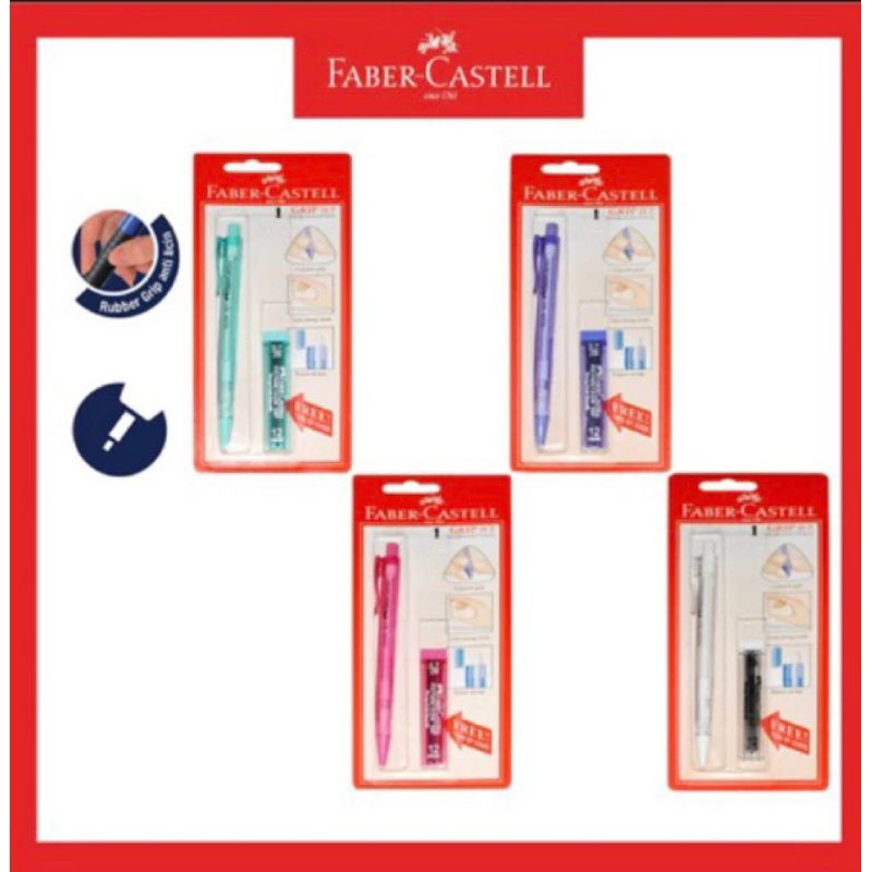 

pensil faber castell 0,7 + Refill/ pensil faber castell