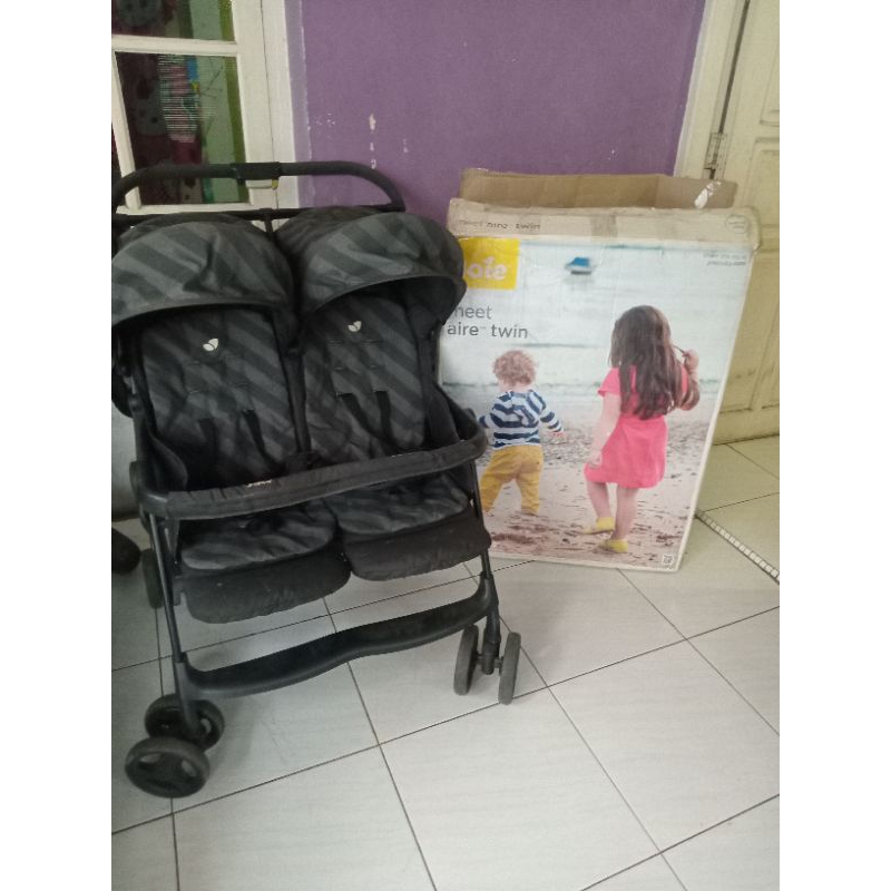 preloved stroller joie twin, stroller bayi kembar