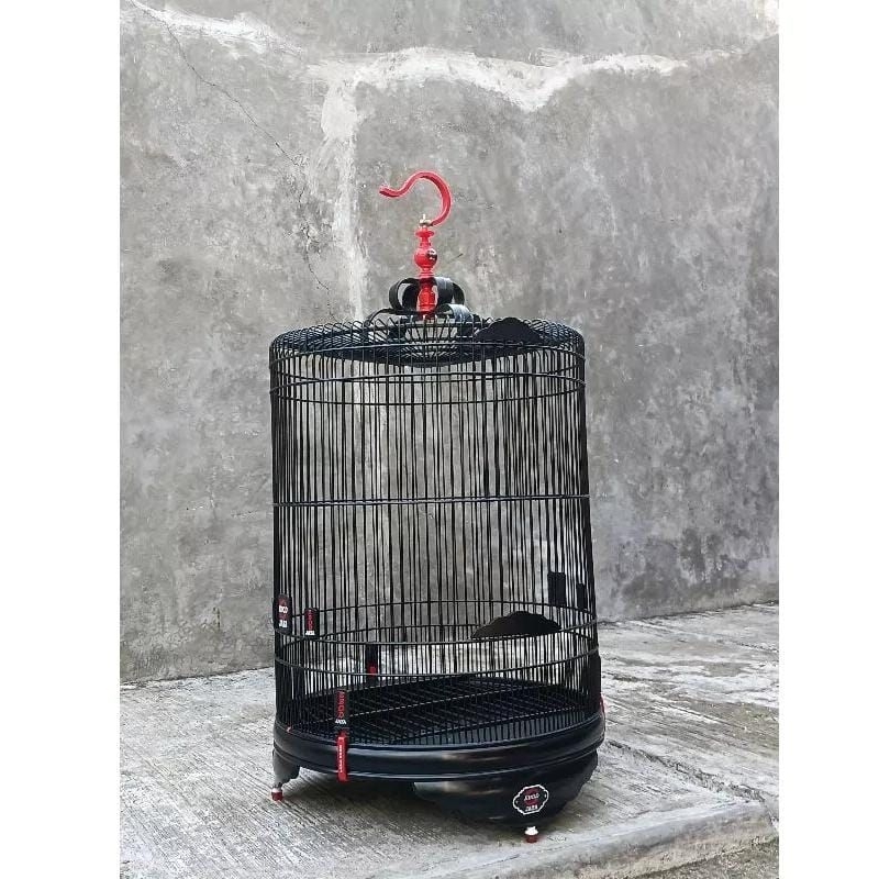 SANGKAR MURAI EBOD JAYA PVC NO 2 BLACK DOFF//AKSESORIS