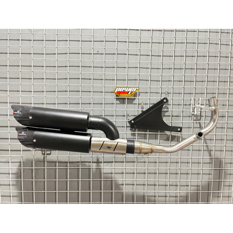 Knalpot REMUS Twin Vespa Matic Full System PNP
