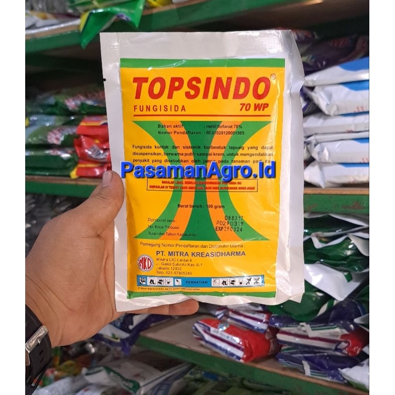 FUNGISIDA TOPSINDO 70 WP - 100 GRAM