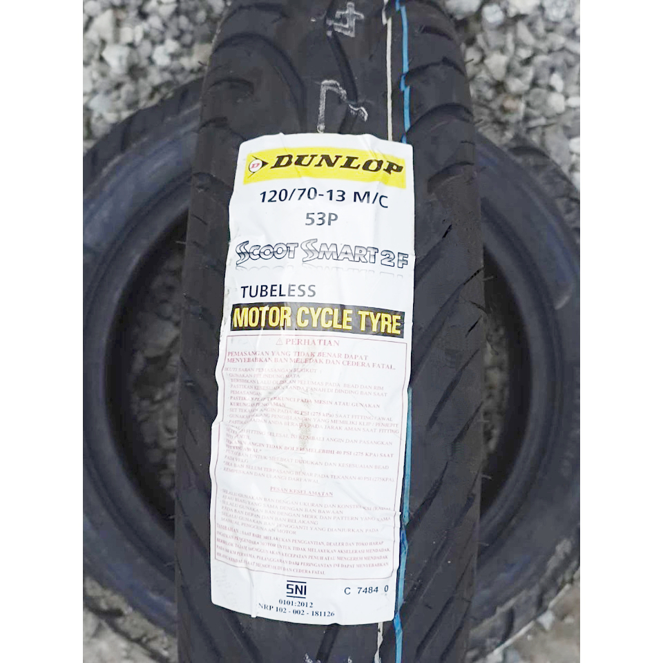 Ban Depan Motor YAMAHA NMAX DUNLOP SCOOTSMART 2 120/70 Ring 13 Tubeless