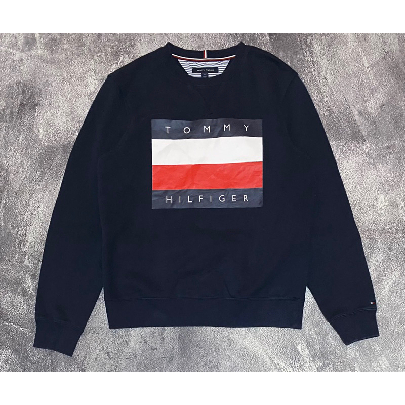 Crewneck Tommy Hilfiger big logo second preloved