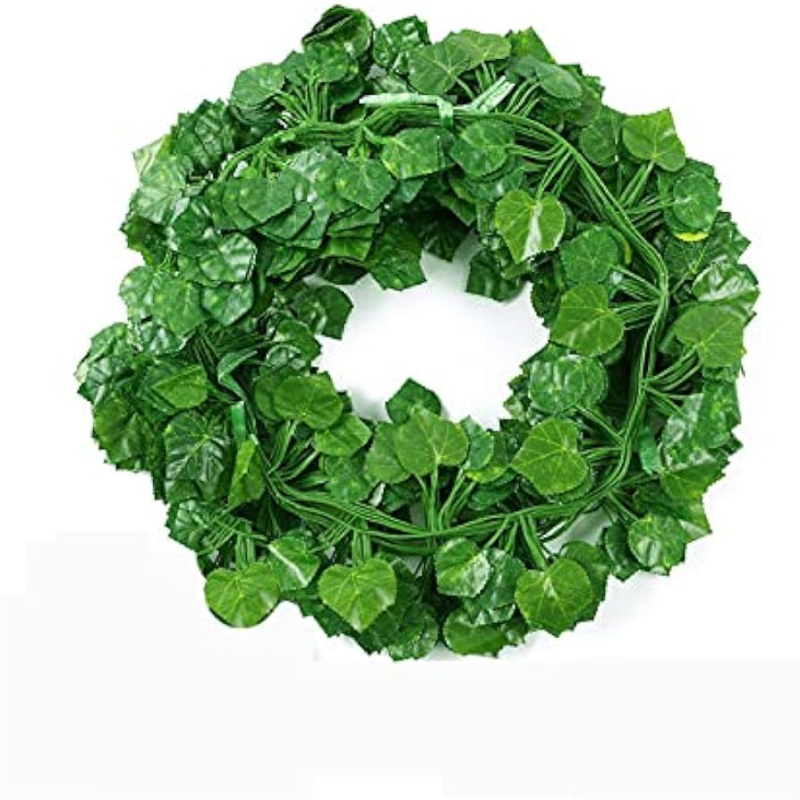 12PCS DAUN ANGGUR KECIL HIAS / DAUN ARTIFICIAL / DAUN RAMBAT PLASTIK GANTUNG / DAUN ANGGUR HIASAN