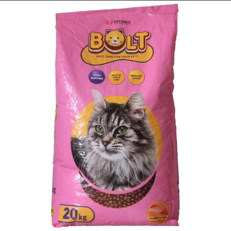 Bolt Cat Food Salmon 20Kg/Bolt Makanan Kucing Bolt 20 Kg
