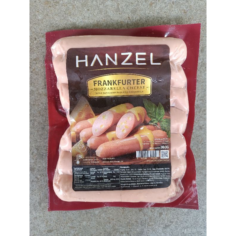 

Hanzel Sosis Frankfurter Cheese 7 pc