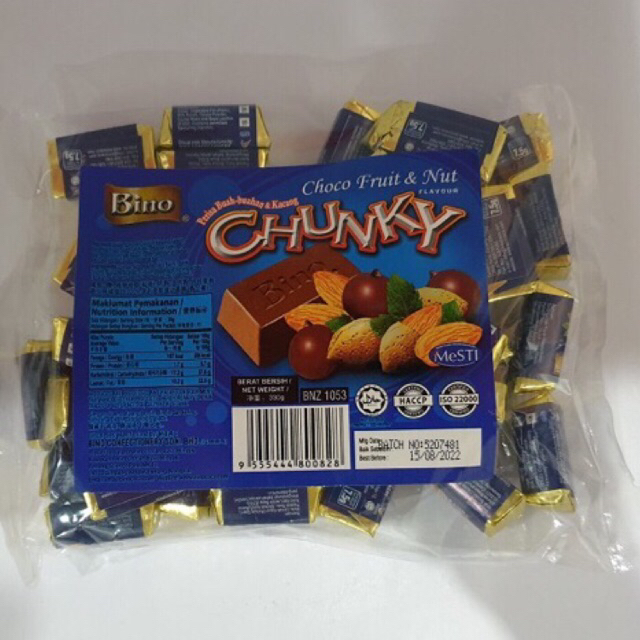 

coklat chunky malaysia choco fruit & nut. exp terbaru