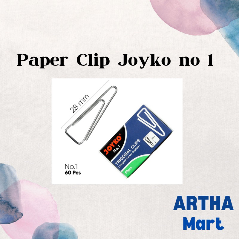 

JOYKO - Trigonal Clip Kertas Segitiga No 1 - Pack