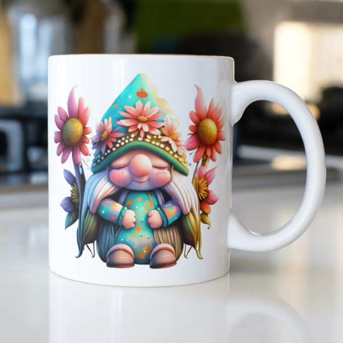 Mug Motif Hippy Gnomes Girl