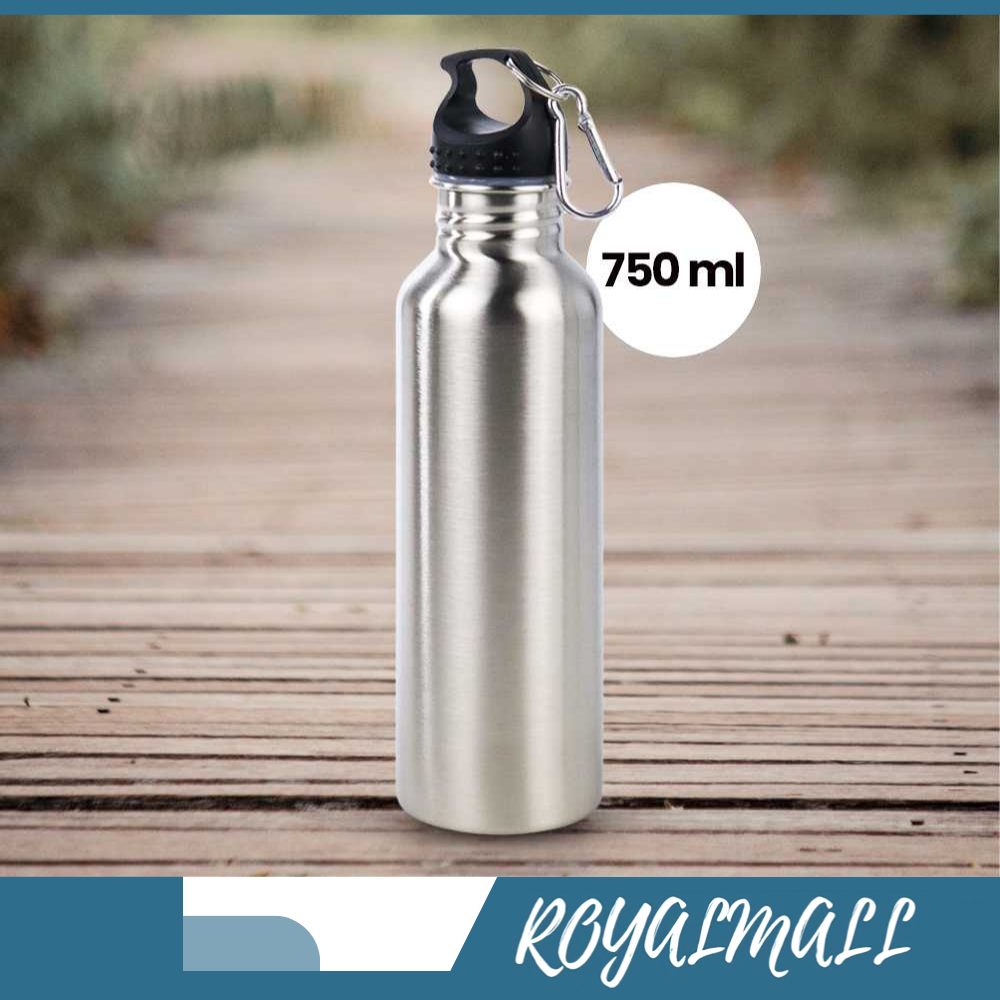 Botol Minum Termos Stainless Steel Drink Hot And Cool Dengan Caribiner 750ml Premium / Botol Termos 
