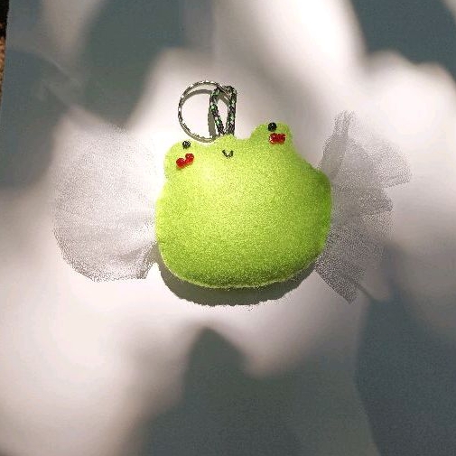 frog froggy plush keychain