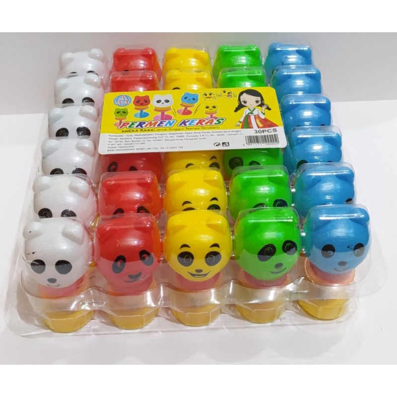

Permen Cemilan Snack Beruang Panda Mainan Anak Murah Rasa Buah (isi 30 pcs)