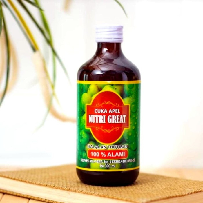 

Cuka Apel Nutri Great - nutrigreat - pembuang racun dalam tubuh 300ml