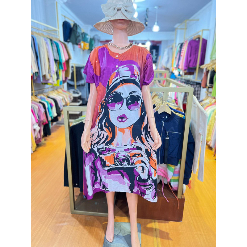 Daster, daster karakter,daster kekinian,daster karakter dewasa, daster sofia,baju tidur wanita dewas