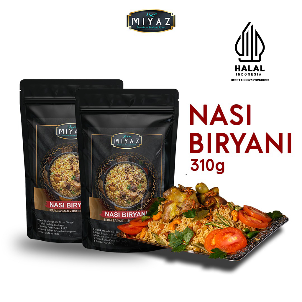 

MIYAZ NASI BRIYANI BERAS BASMATI BUMBU INSTAN [310GR]