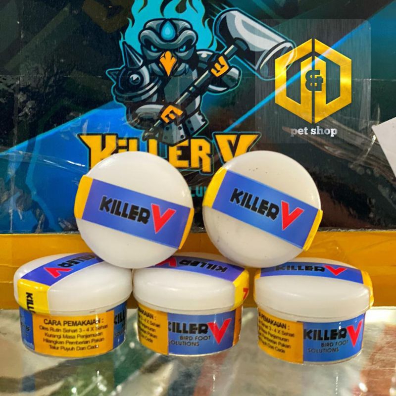 KILLER V OBAT KAKI BURUNG JAMUR URAT MERAH BINTIL