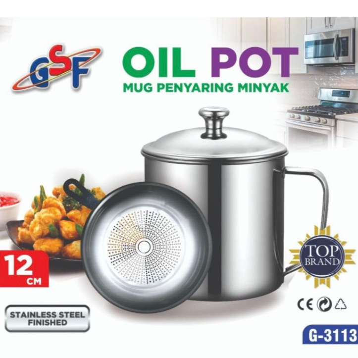 [HOME MART] GSF 3113 Penyaring Minyak Praktis Mug Penyaring Minyak