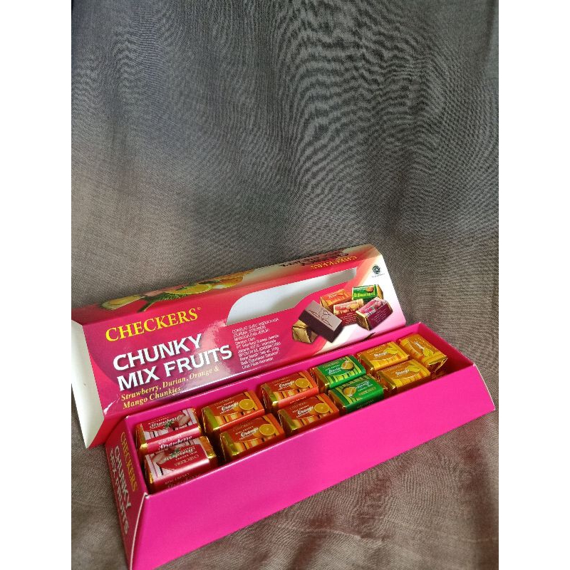 

COKELAT CHECKERS CHUNKY MIX FRUITS 175g