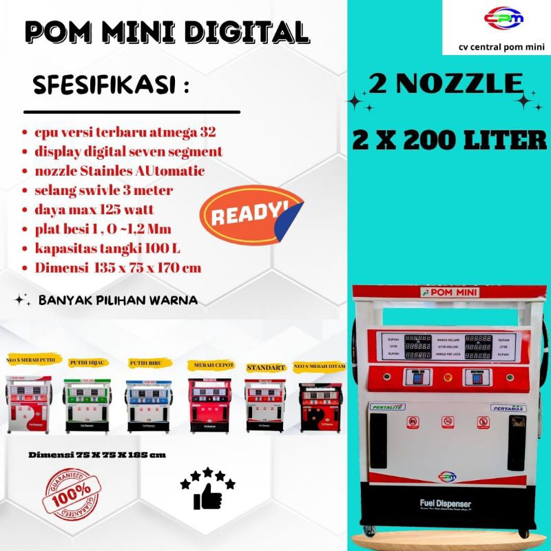 pom mini digital 2 nozzel 200 liter