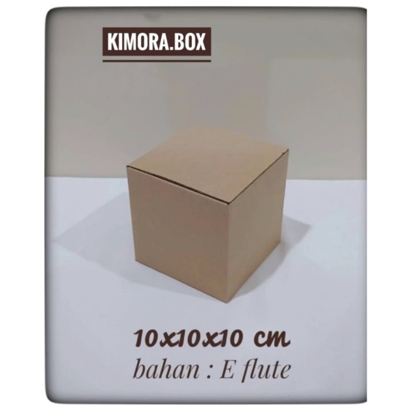 

Kardus karton UK. 10x10x10 Cm box model kotak diecut