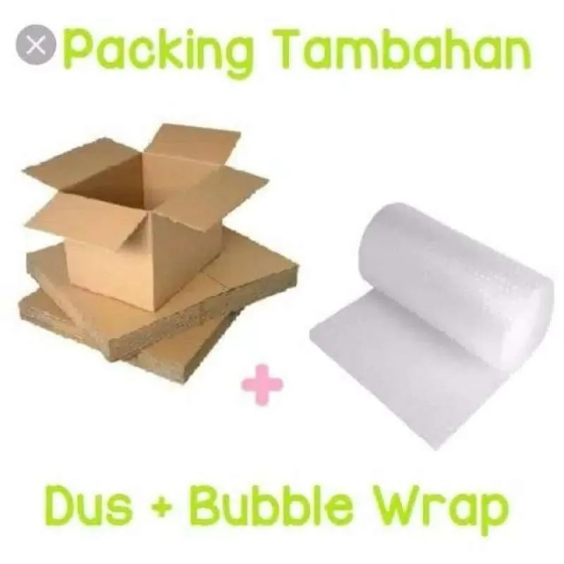 

tambahan packing buble dan kardus