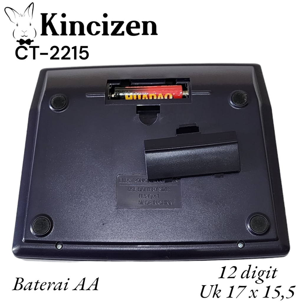 

YUH KINCIZEN Kalkulator CT-2215 Calculator 12 dit dual power Kalkulator Citizen CT 2215 SOLAR POWER