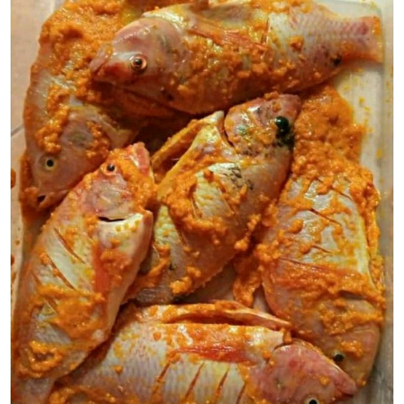 

Ikan Nila Bumbu Kuning siap Goreng segar