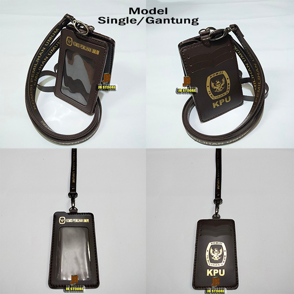 

Tempat Id Card KPU Kulit / Id Card Holder Kpu Gantung / name tag kpu tali kulit