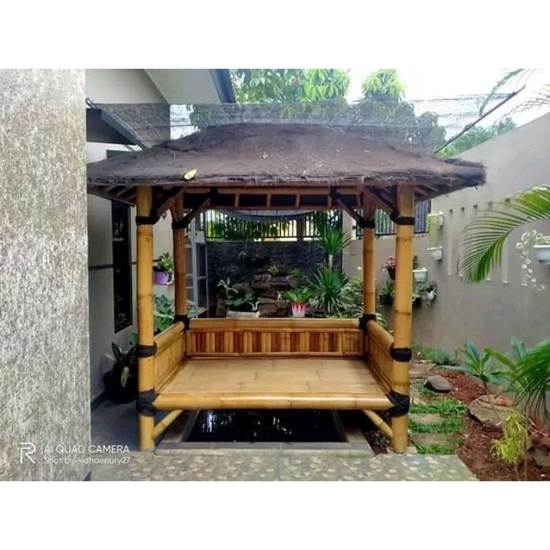 Dekorasi/jasa buat Saung Gazebo bambu minimalis