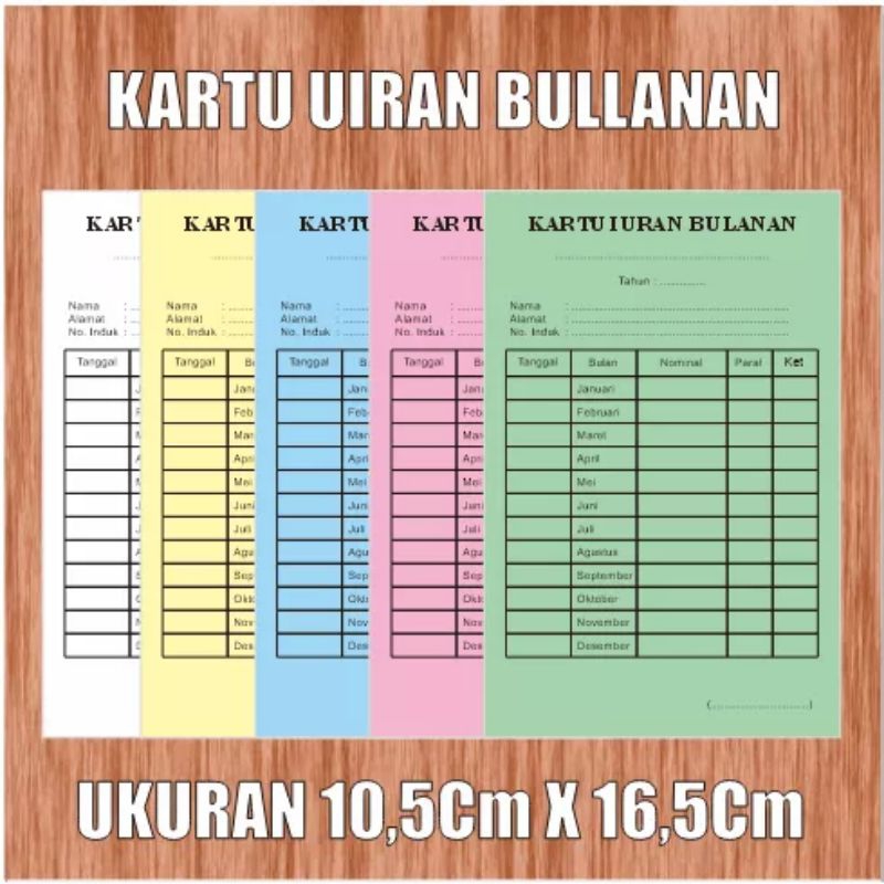 

KARTU IURAN BULANAN