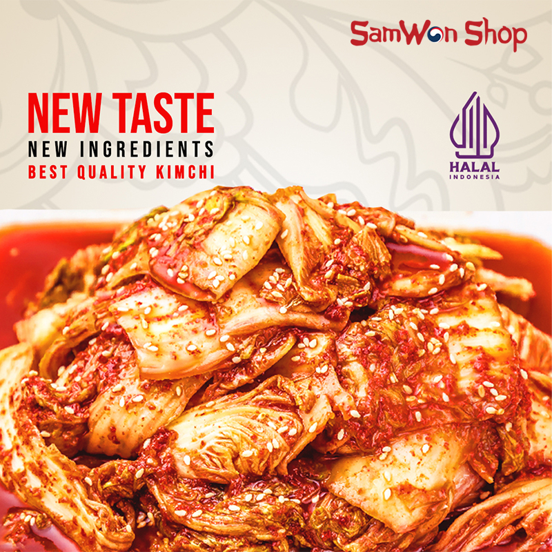 

SAMWON KIMCHI SAWI FRESH 500 GR - FRESHLY MADE ORIGINAL KOREAN FOOD MAKANAN KOREA RASA LEZAT